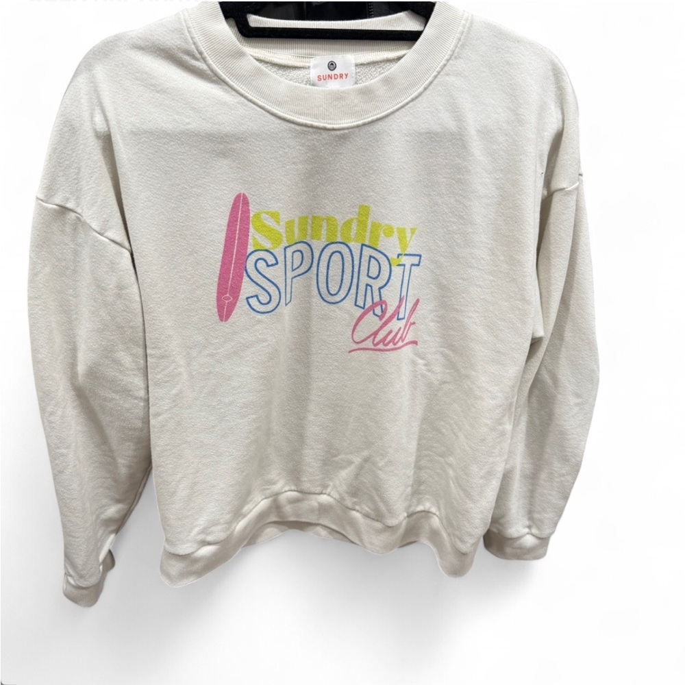 Sundry Sport Club Graphic Sweatshirt retails $148 - Picture 3 of 3